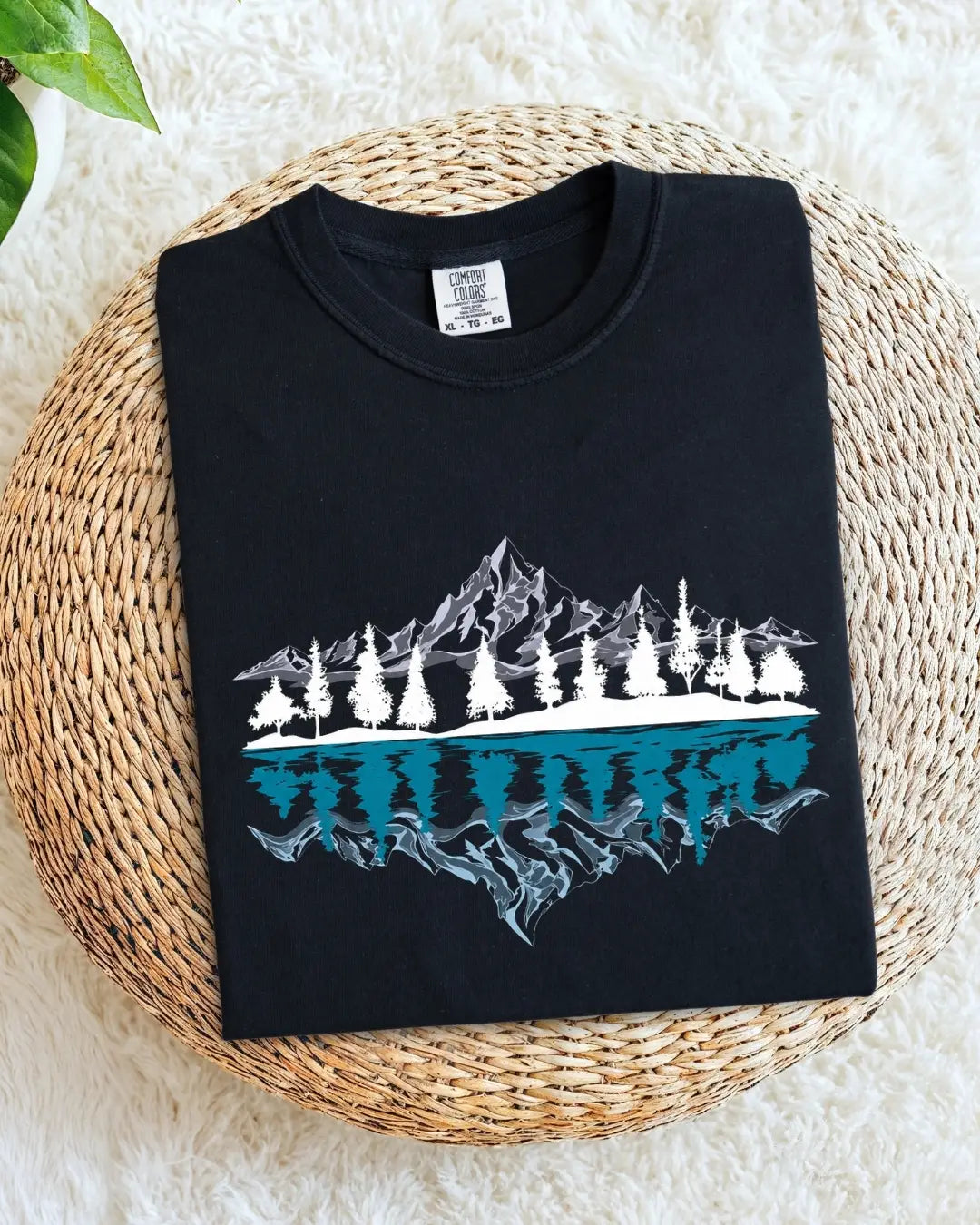 Mountain Reflection Cotton Tshirt