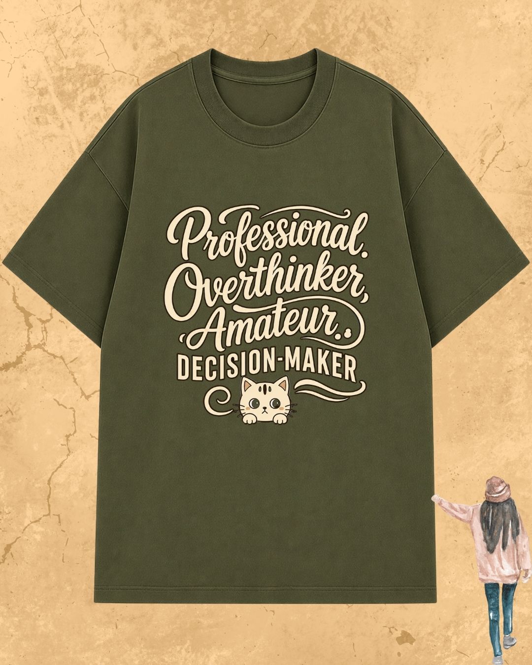 Cool Meow Girl Vibes Cotton Tee