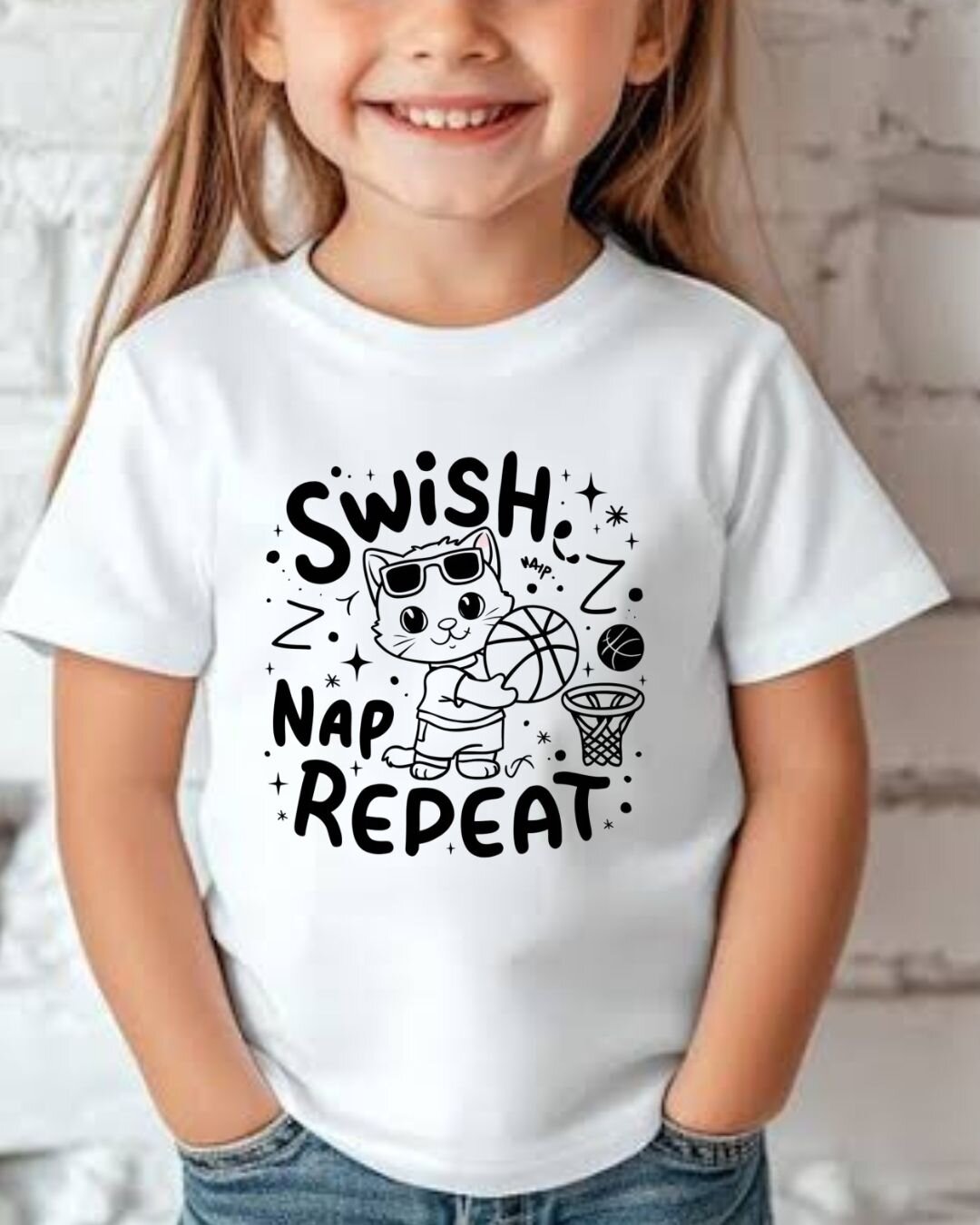 Basketball Kid Cotton Tee