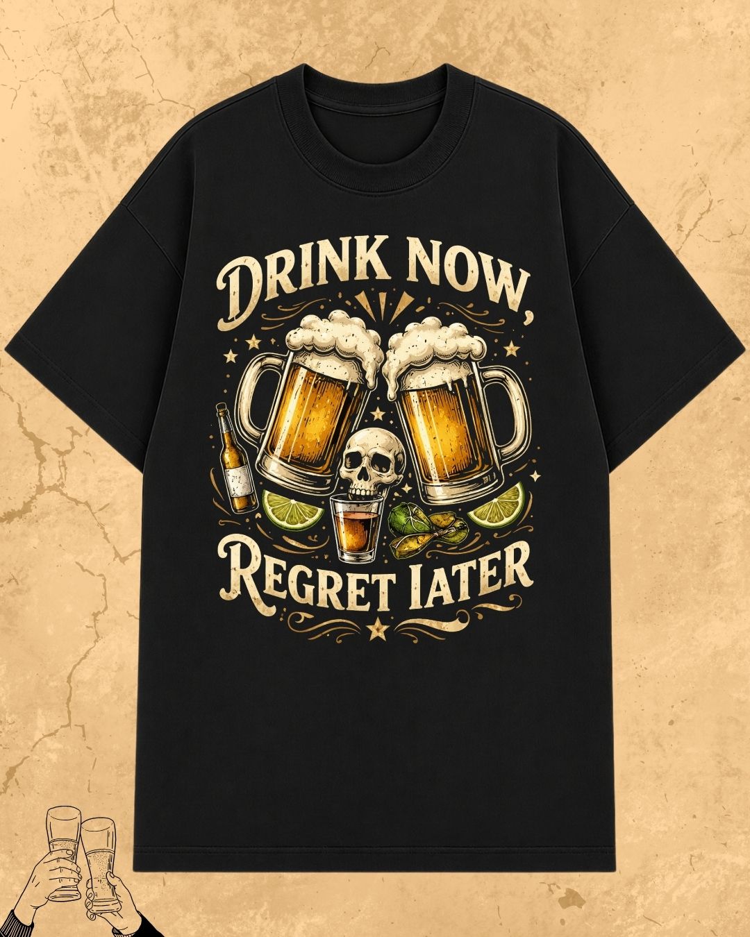 Skull Beer Party T-Shirt