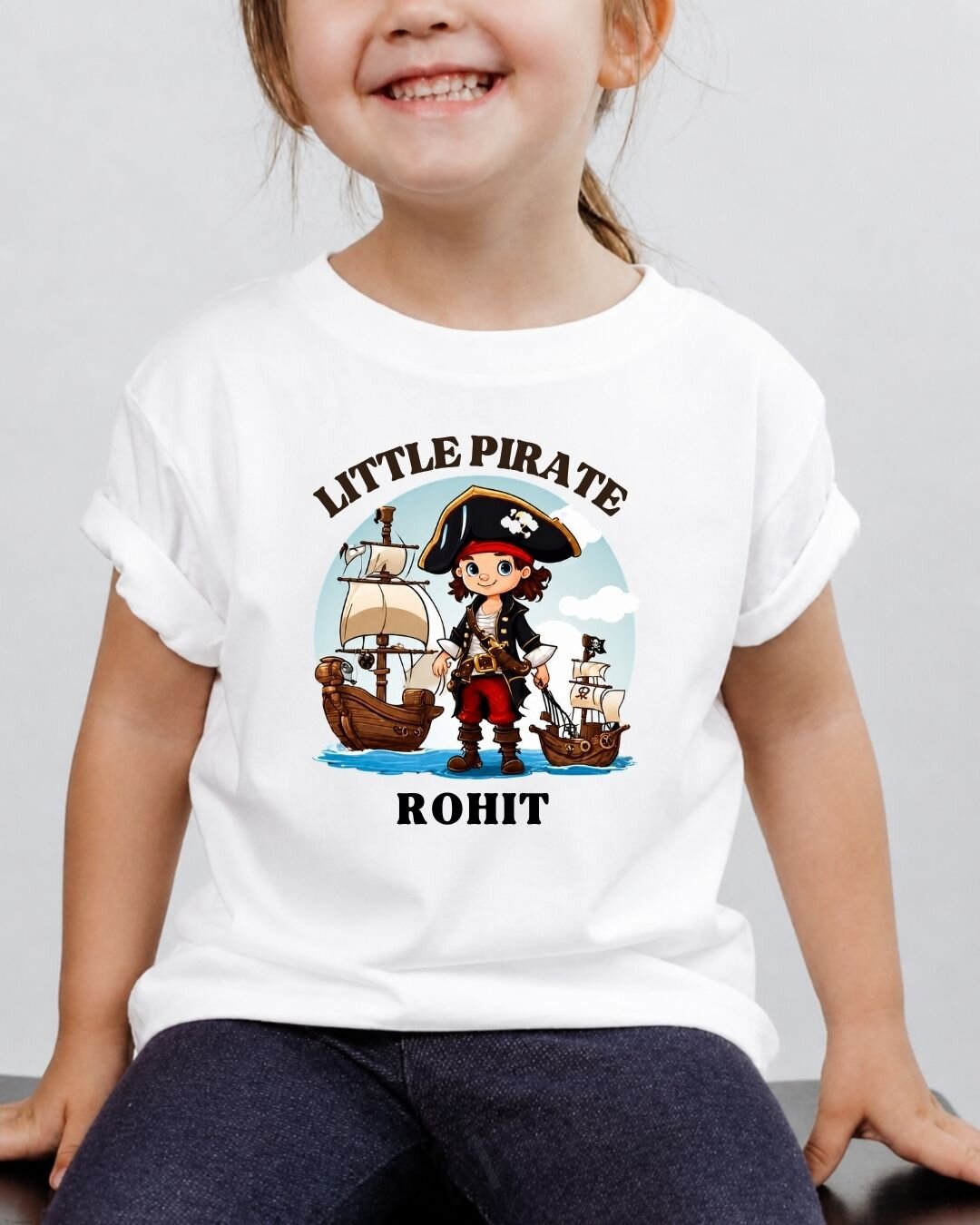 Karate & Pirate Theme Custom Kid Cotton Tee