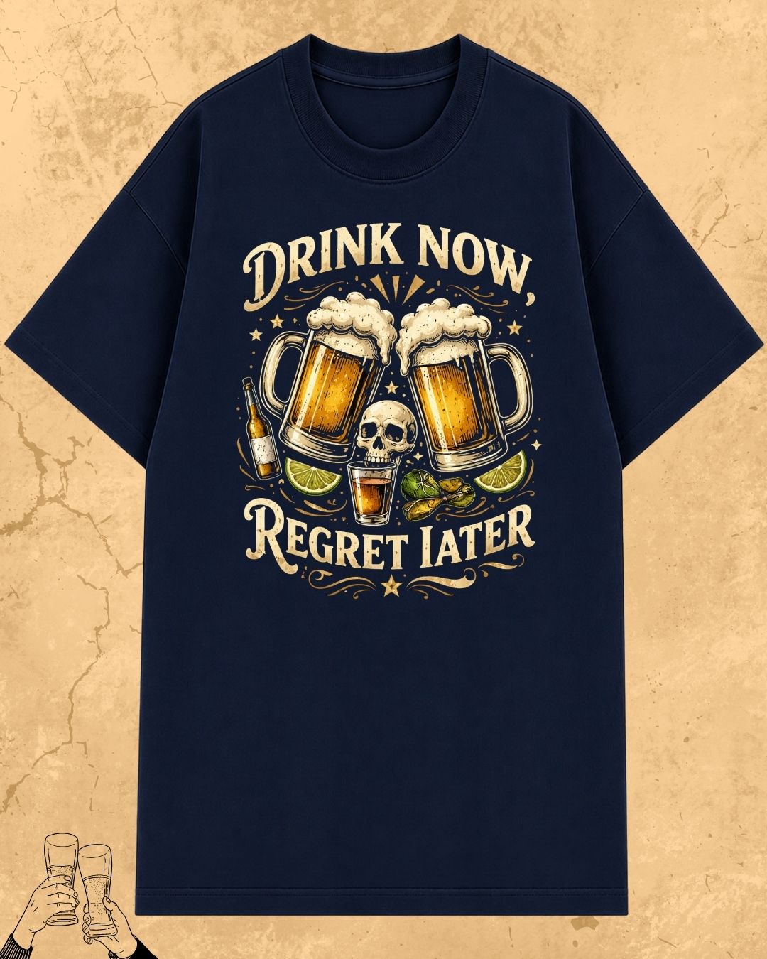 Skull Beer Party T-Shirt