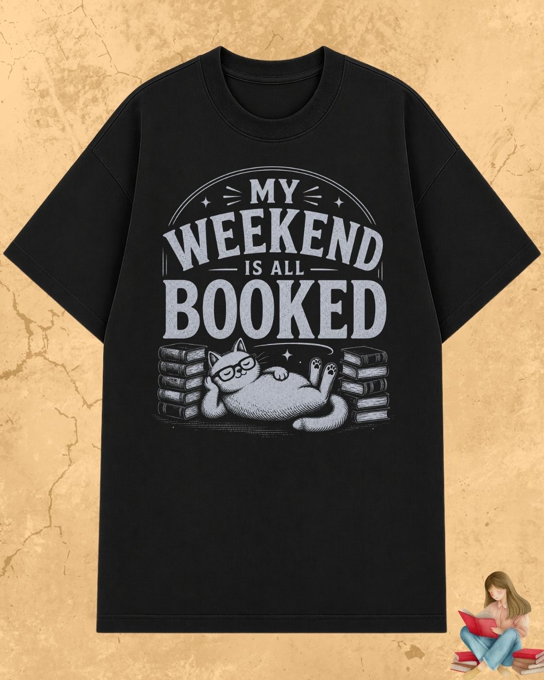 Purrfect Reader Cotton Tshirt