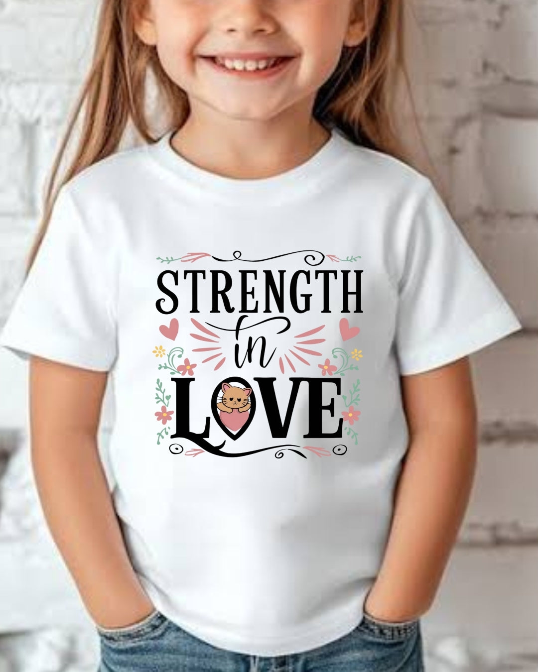 Strength In Love Kid Cotton Tee