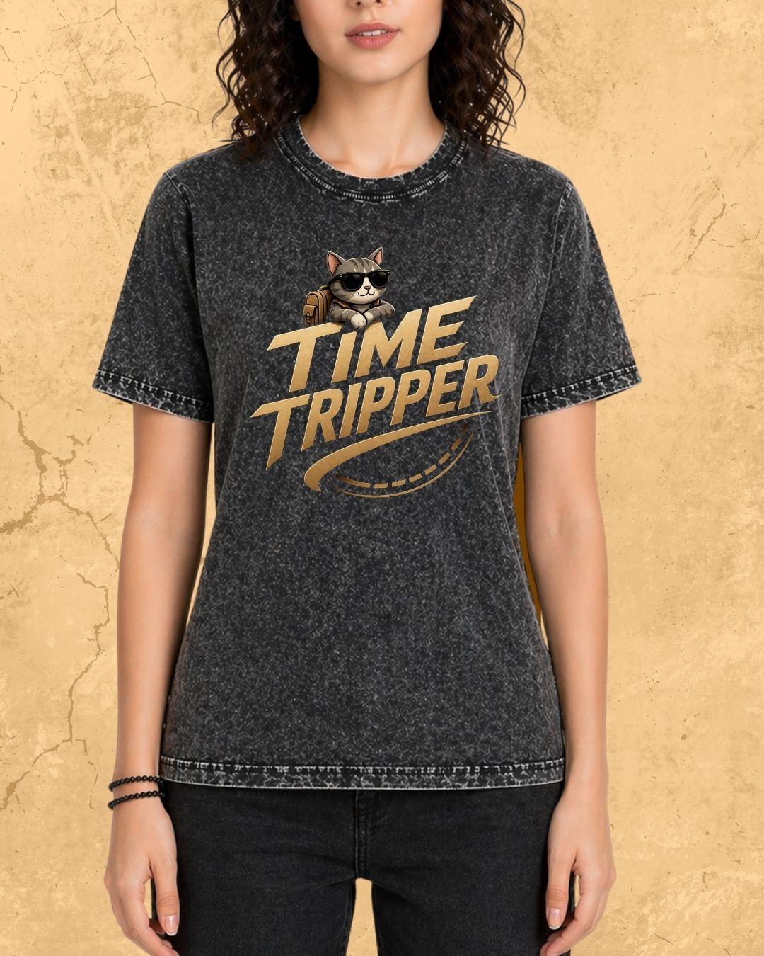 Meow Travel Mode Cotton Tshirt