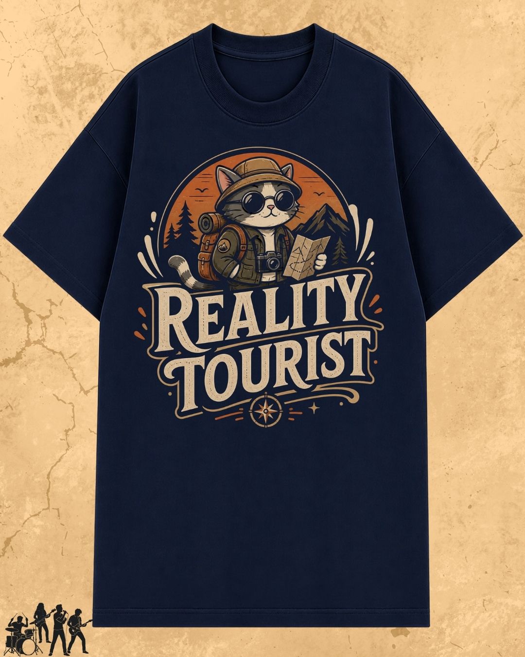 Meow Travel Mode Cotton Tshirt