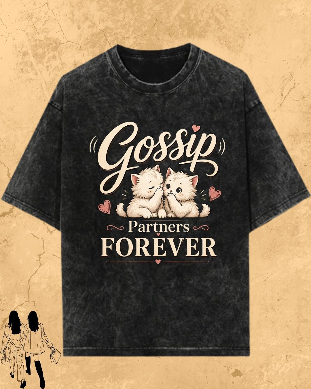 Meow Besties Cotton Tshirt