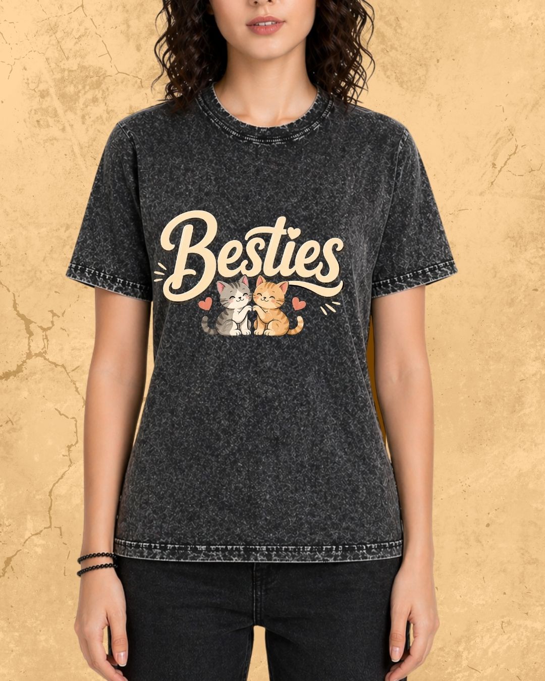 Meow Besties Cotton Tshirt