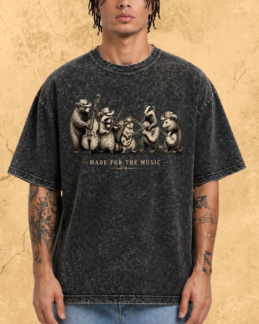 Folk Band Animals Music T-Shirt