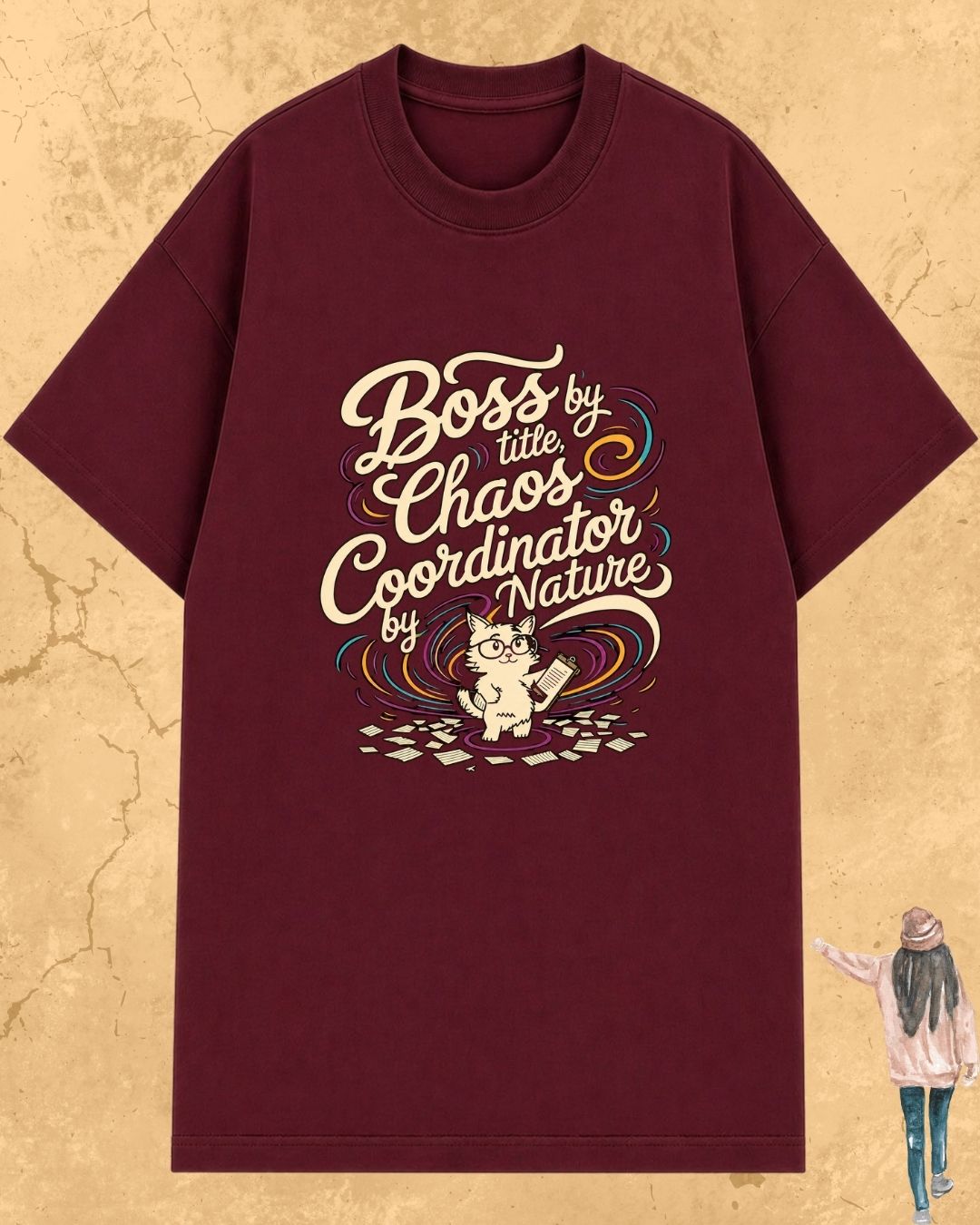 Cool Meow Girl Vibes Cotton Tee