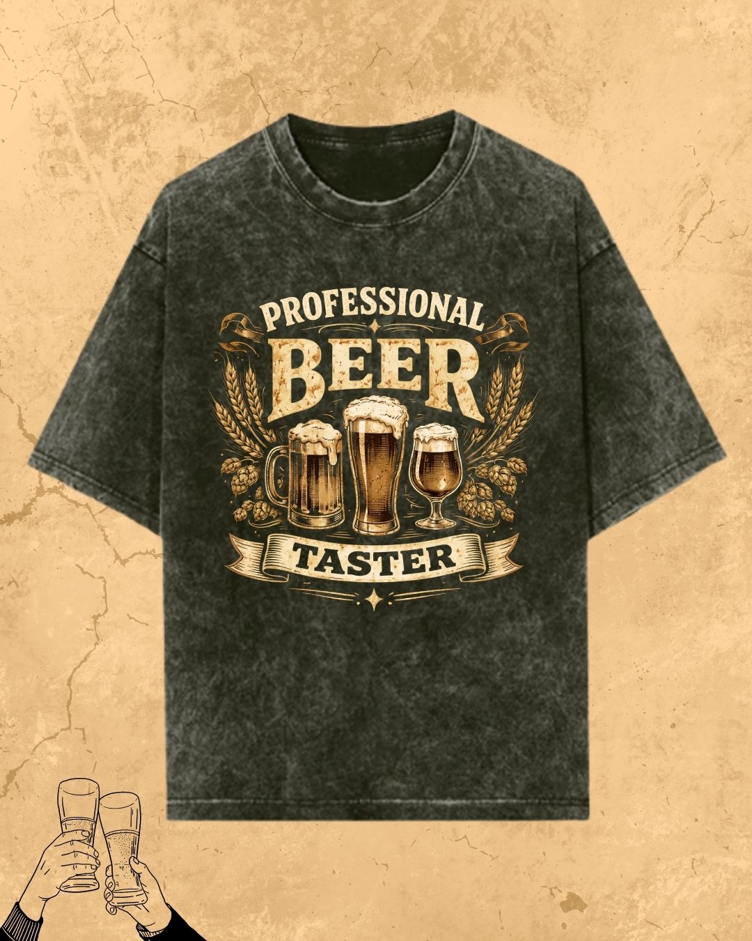 Beer Bond Statement Cotton T-Shirt