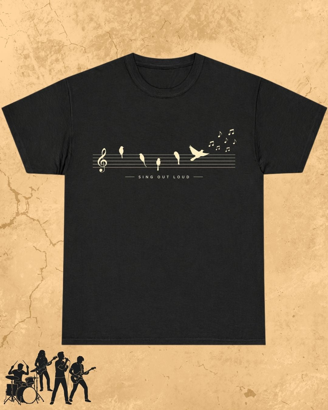 Sing Out Loud Music Cotton T-Shirt