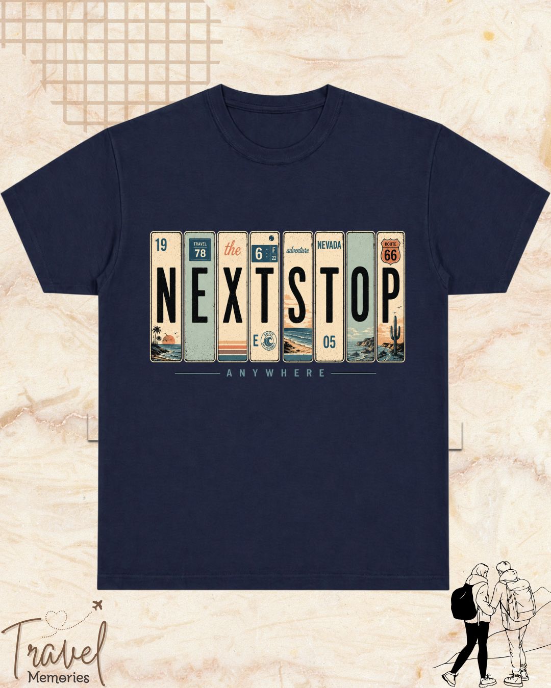 Roadtrip Travel Cotton Tshirt