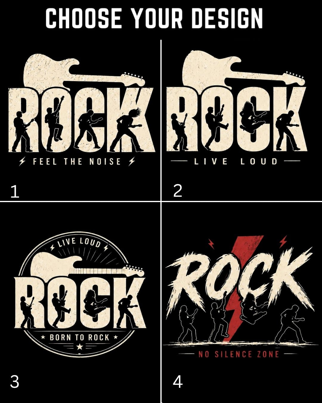 Rock Music Cotton Tshirt