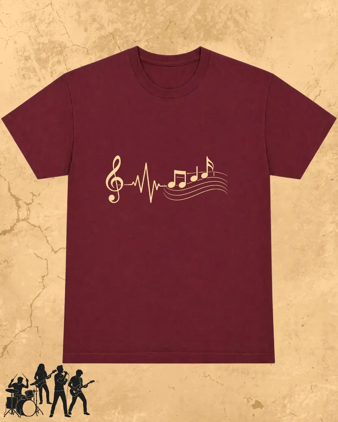 Minimal Music Vibe Cotton Tshirt