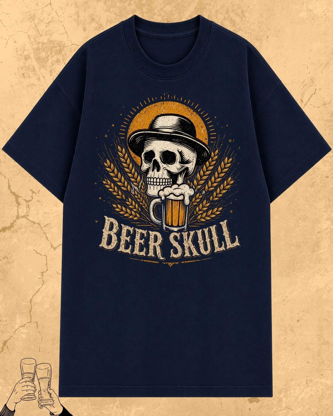 Skull Beer Party T-Shirt
