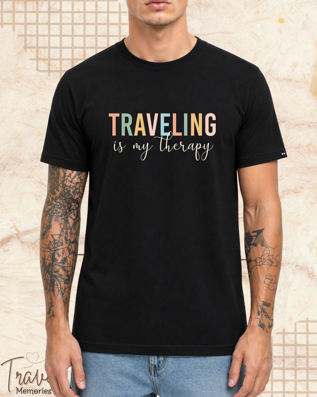 WanderScape Travel Cotton Tshirt