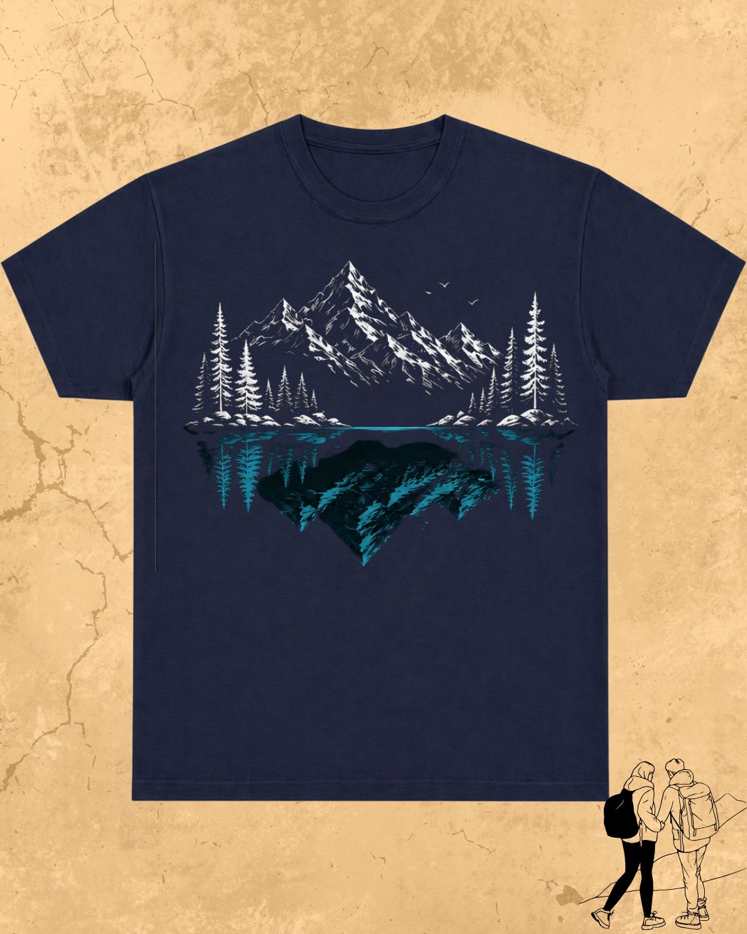 Mountain Reflection Cotton Tshirt