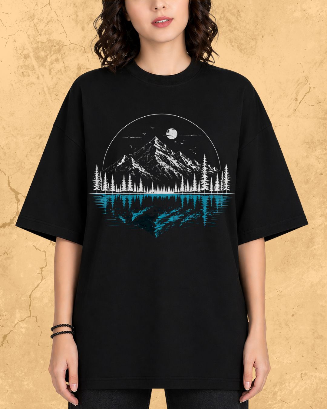 Mountain Reflection Cotton Tshirt