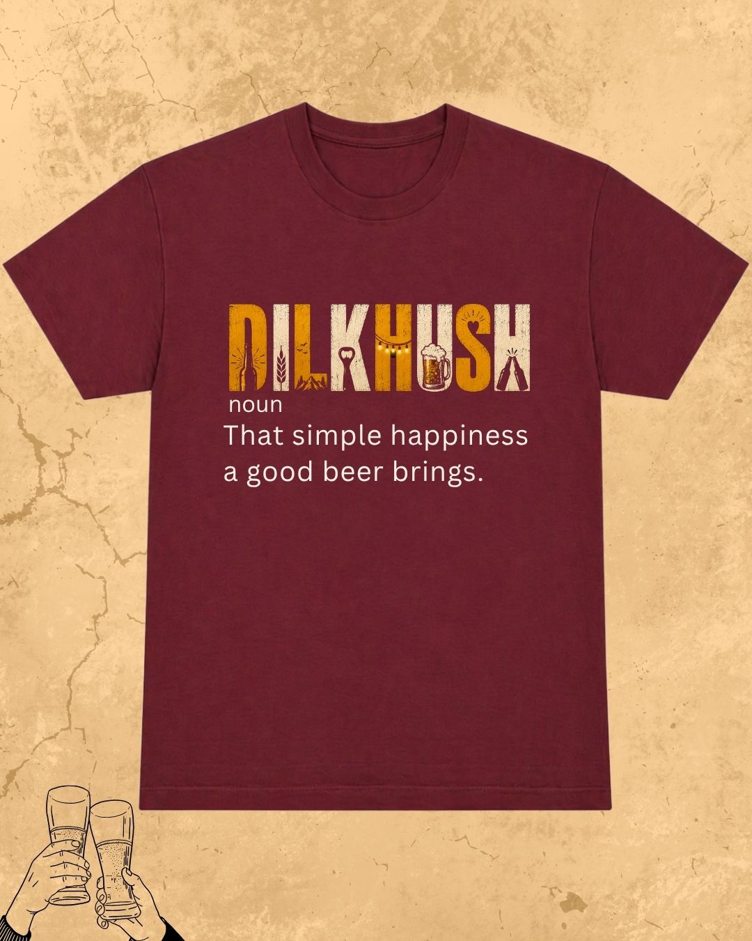 Hinglish Beer Dictionary Cotton Tshirt