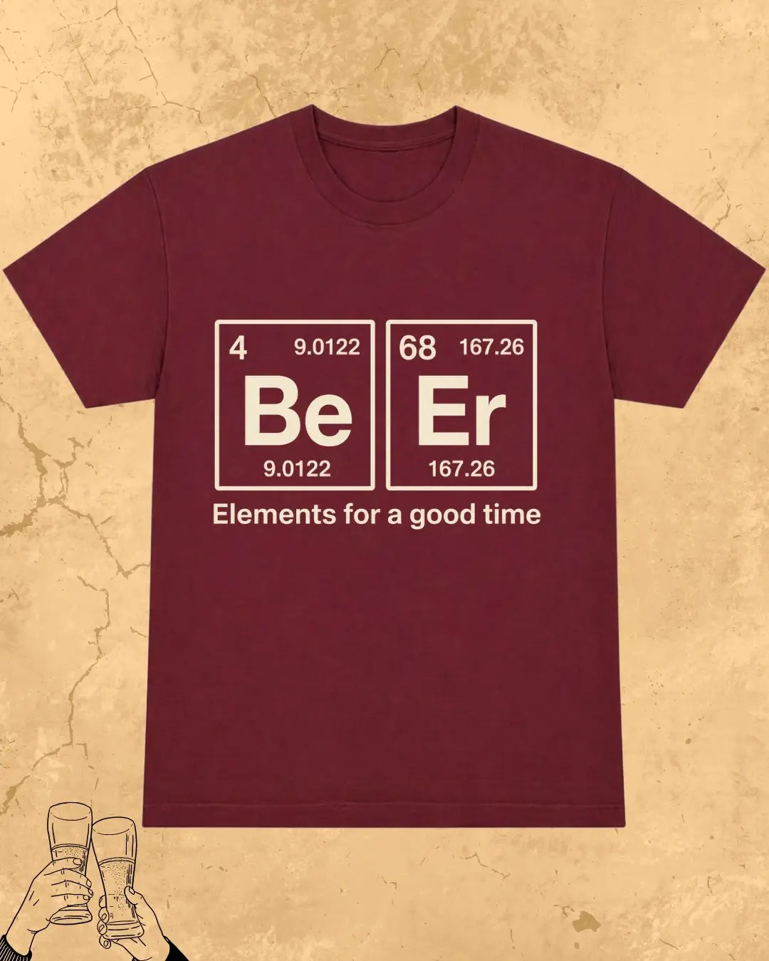 Beer Chemistry Pun Cotton Tshirt