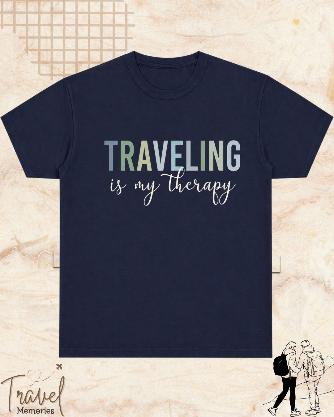 WanderScape Travel Cotton Tshirt