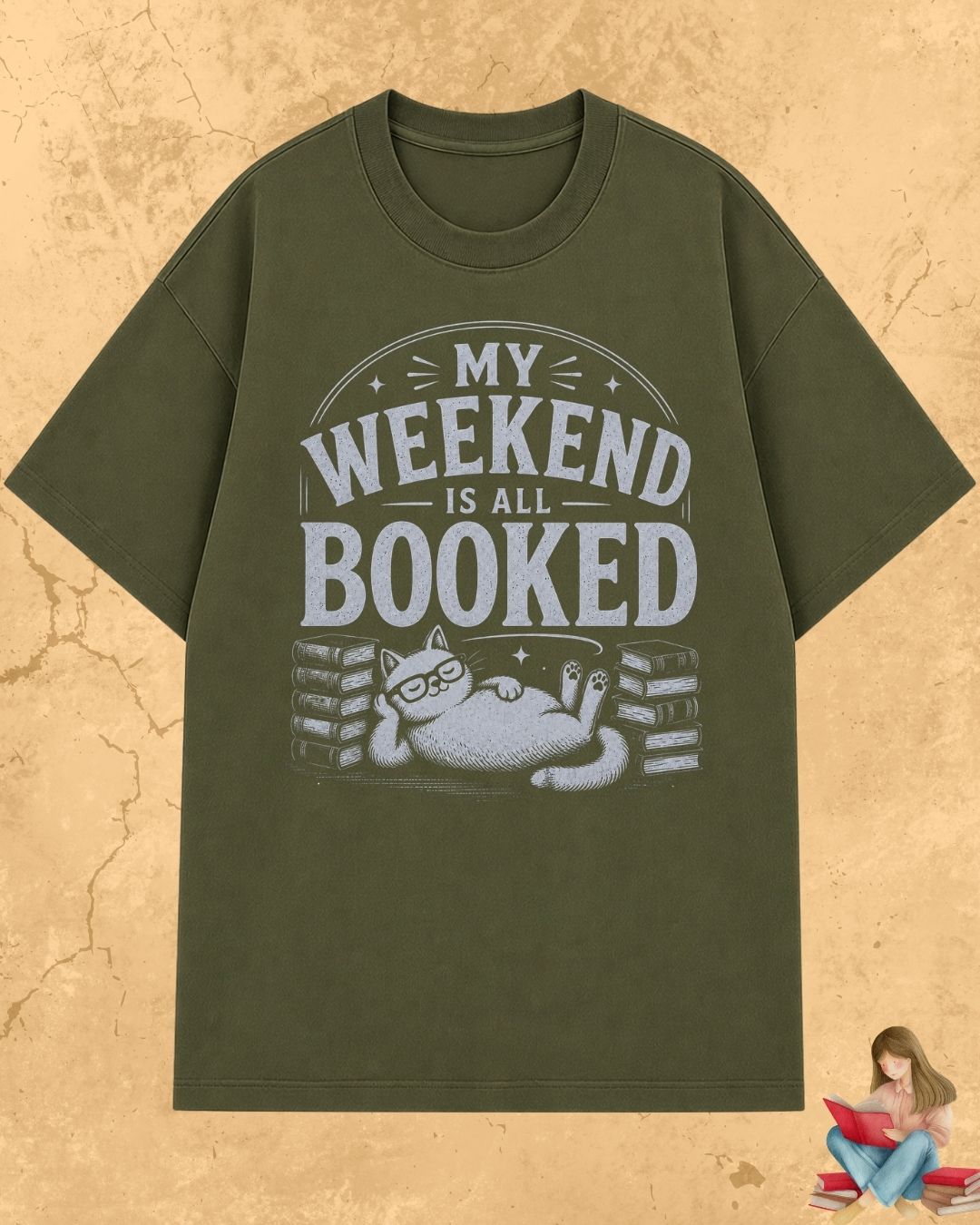 Purrfect Reader Cotton Tshirt