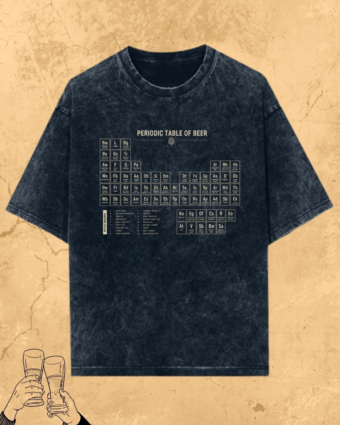 Beer Chemistry Pun Cotton Tshirt