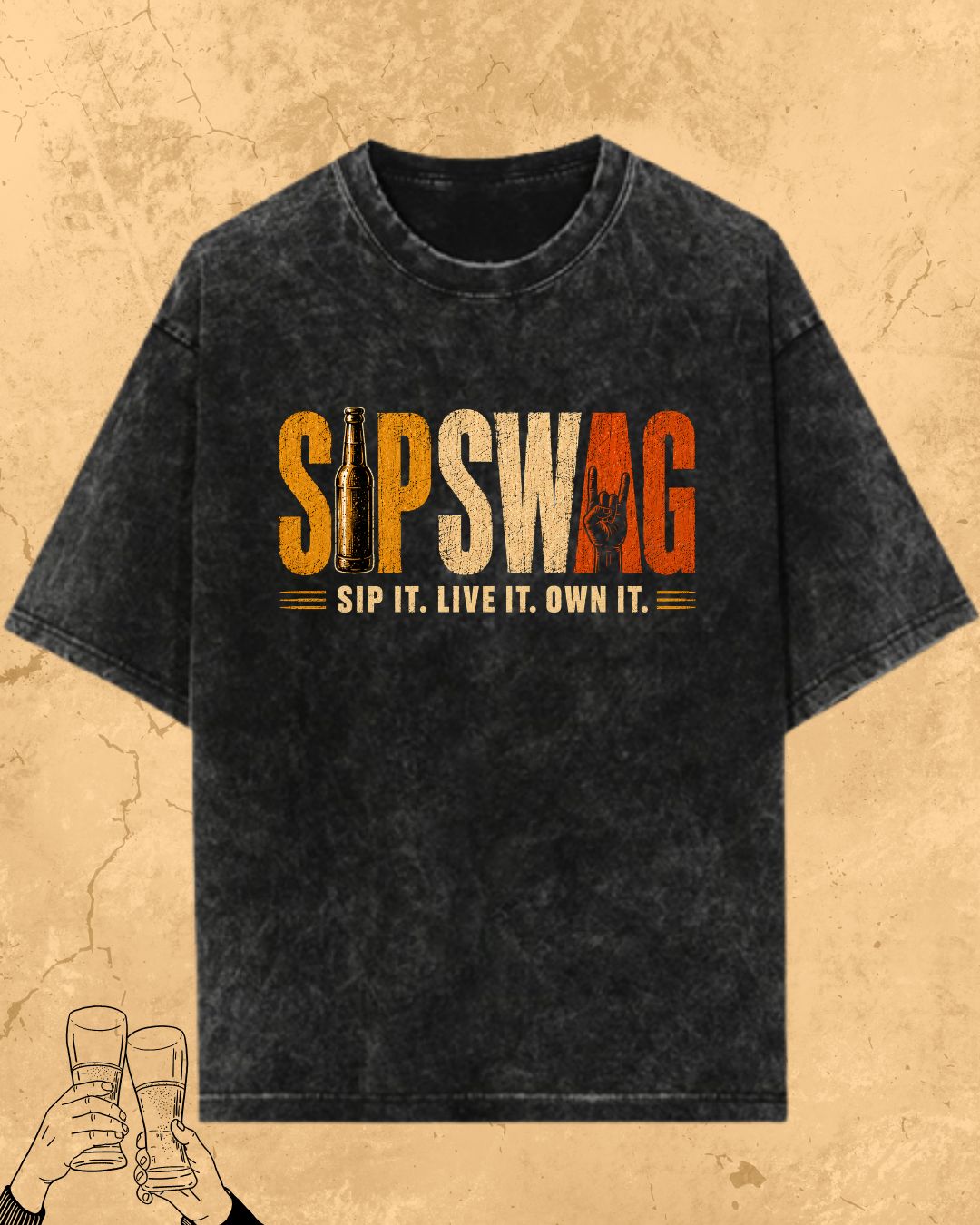Beer Vibes Cotton Tshirt