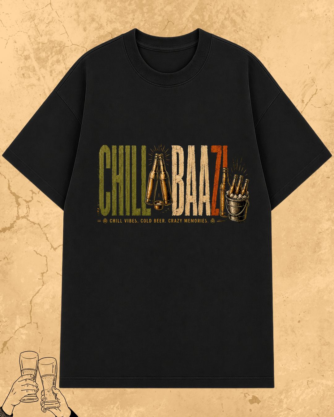 Beer Vibes Cotton Tshirt