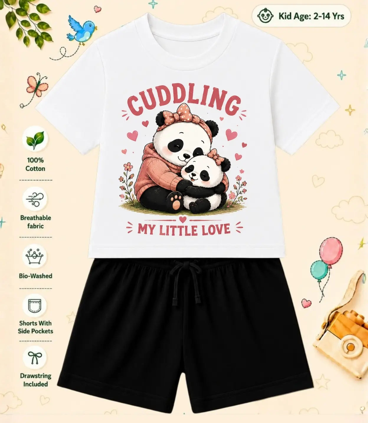 Mom - Dad Loving Kid Co-ord Set