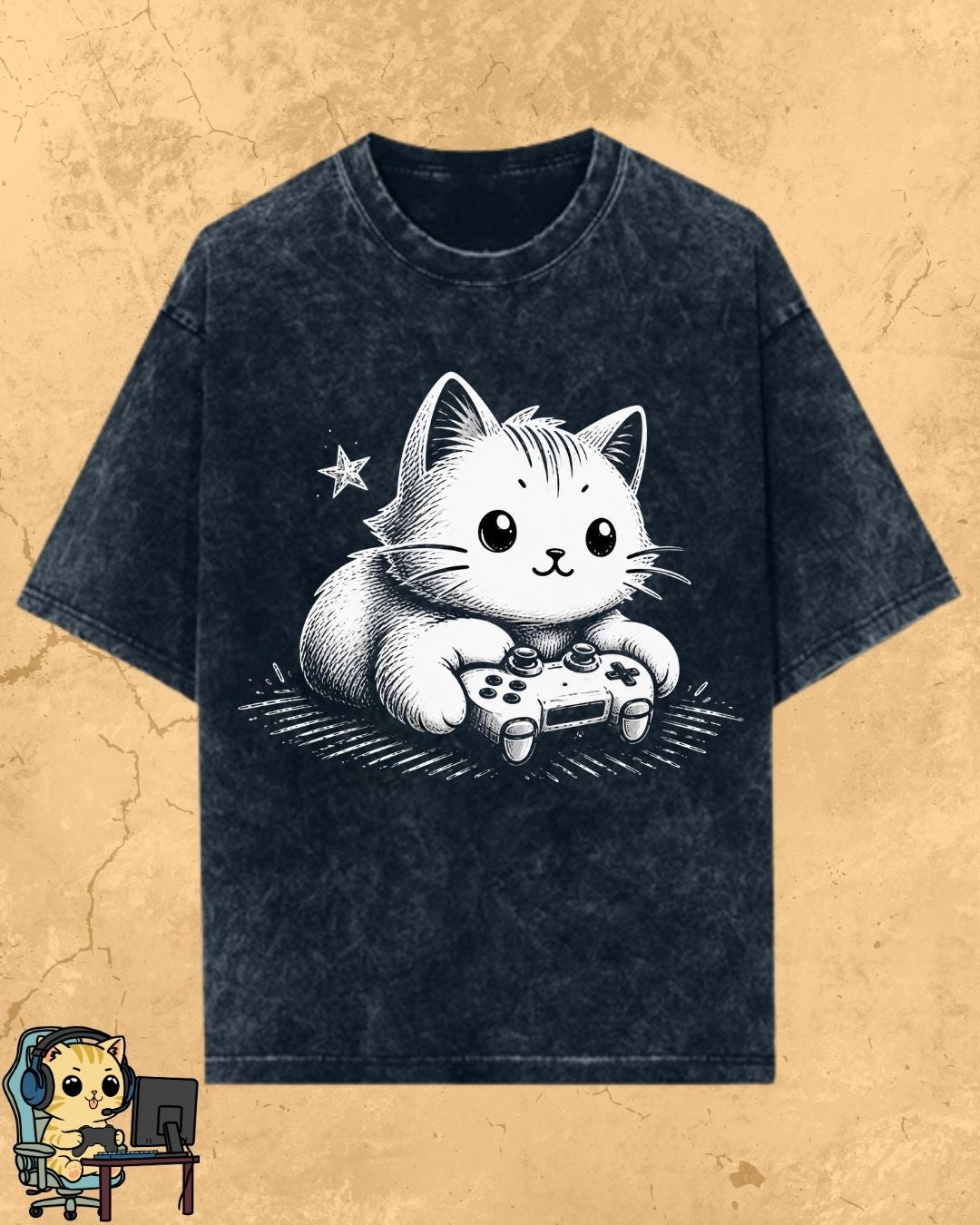 Purrfect Gamer Cotton Tshirt