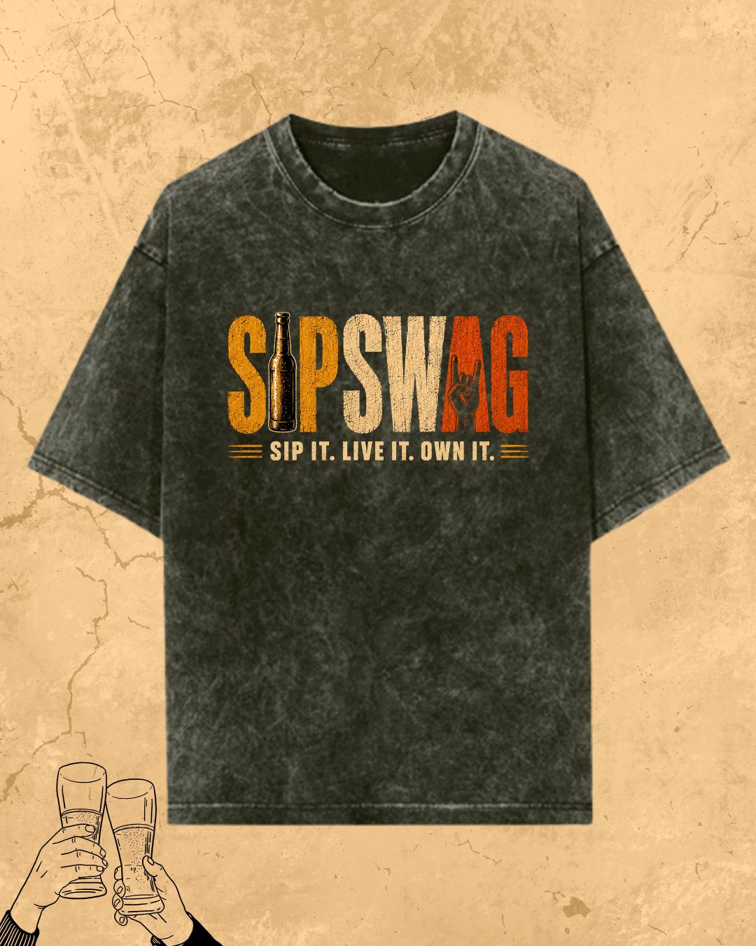 Beer Vibes Cotton Tshirt