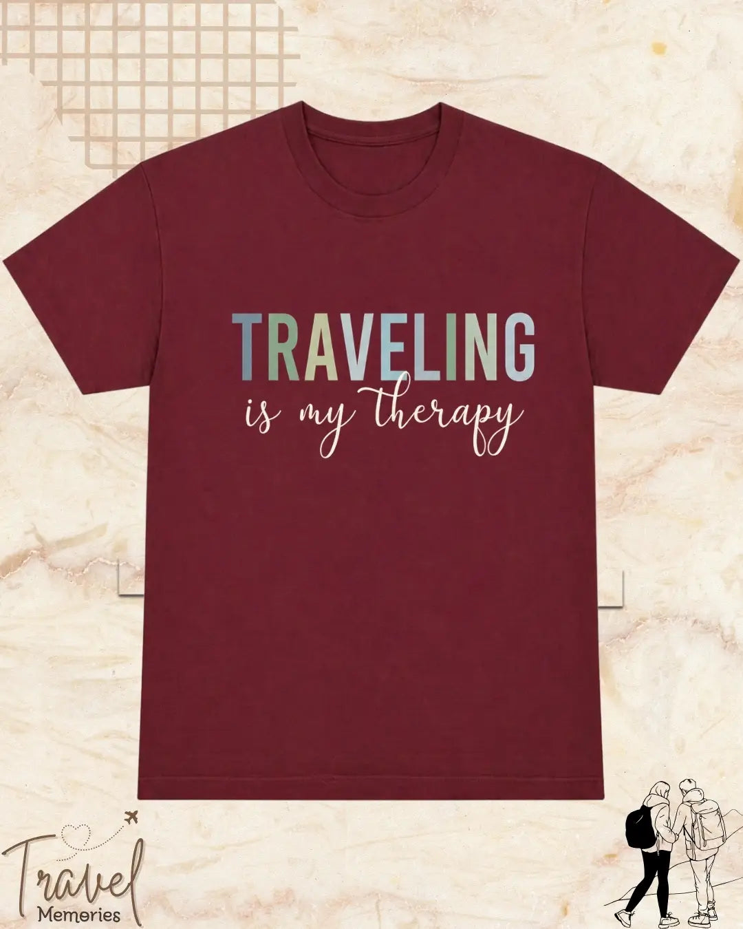 WanderScape Travel Cotton Tshirt