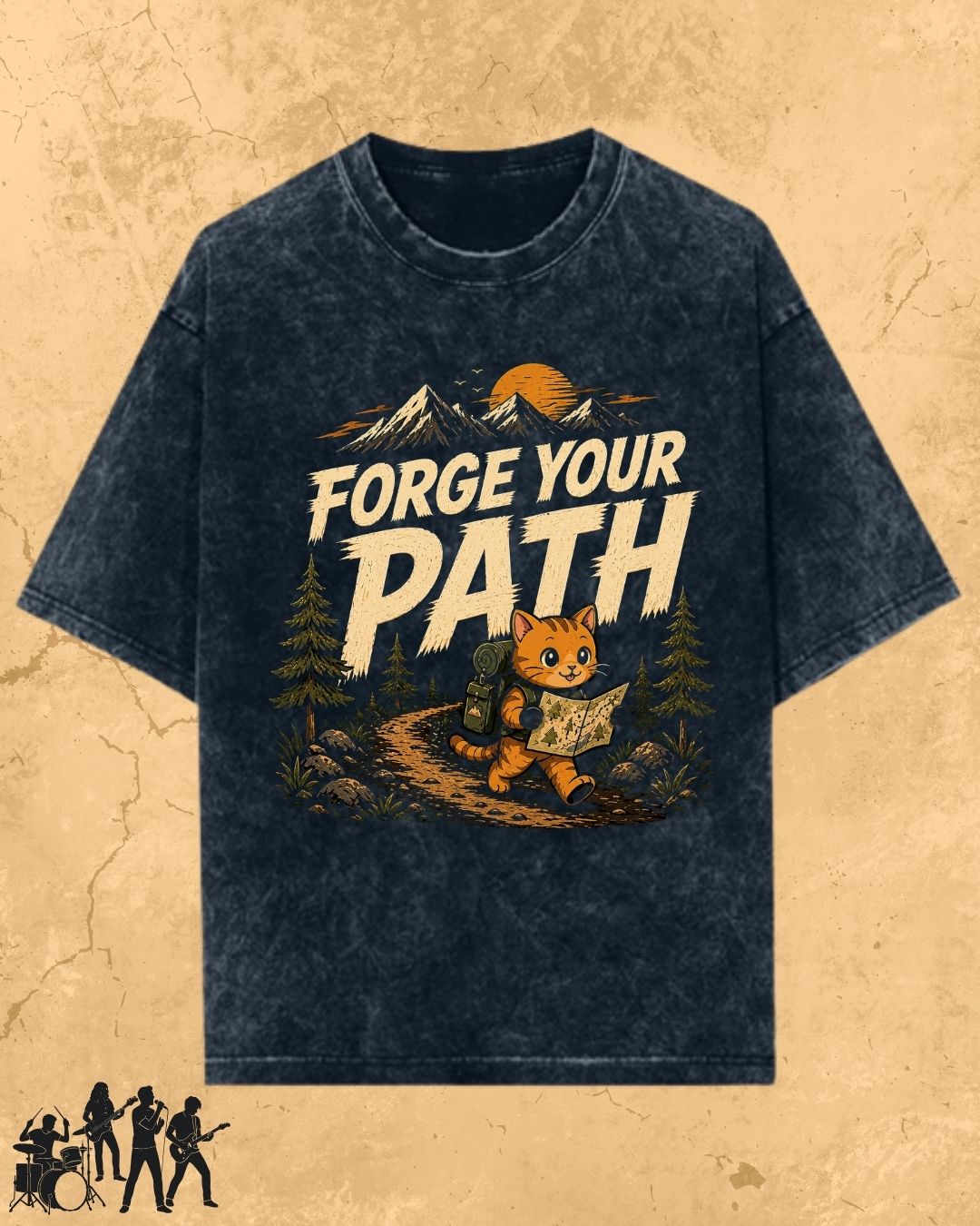Meow Travel Mode Cotton Tshirt
