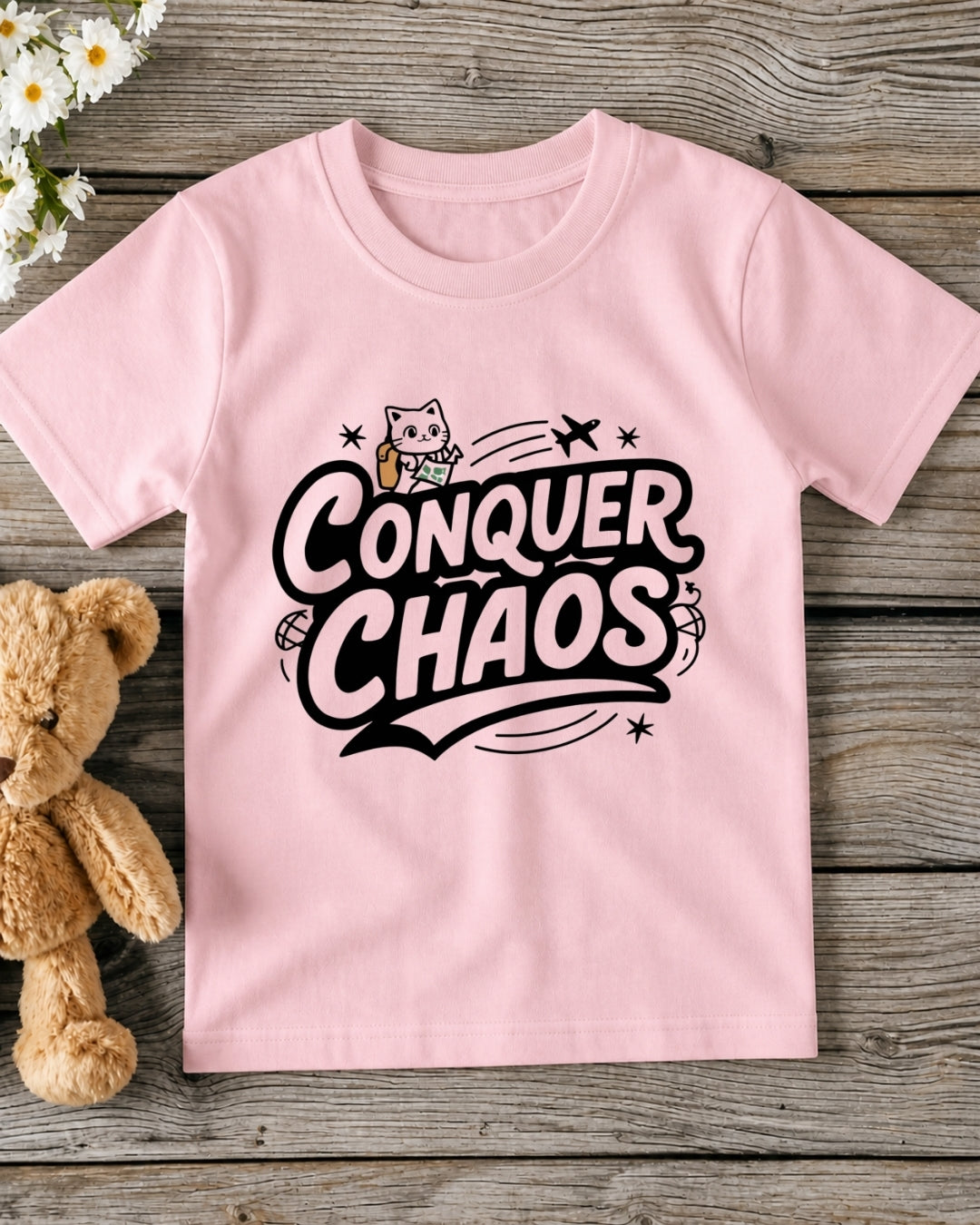 Conquer Chaos kid Cotton Tshirt