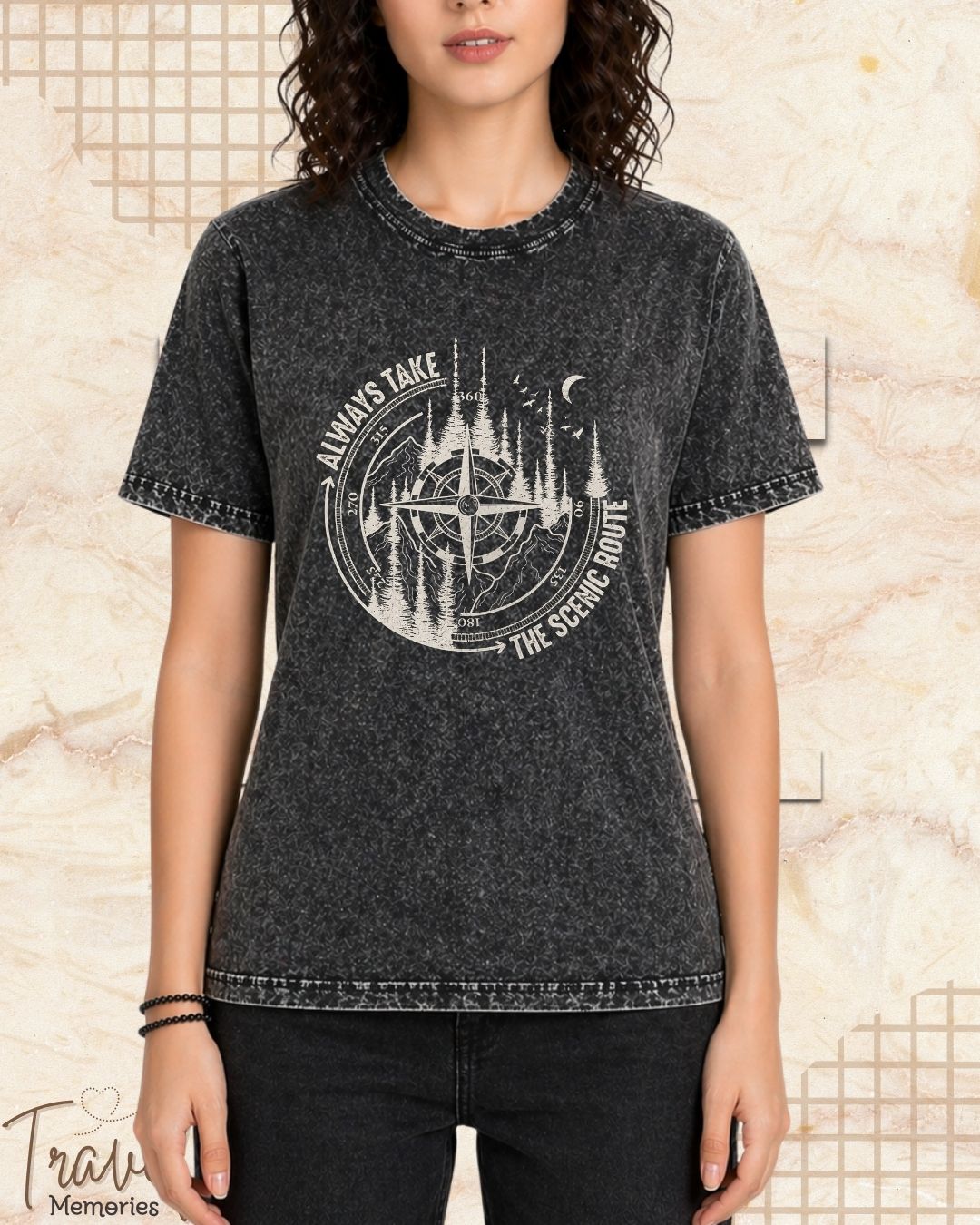 Scenic Route Vintage Adventure Cotton Tshirt