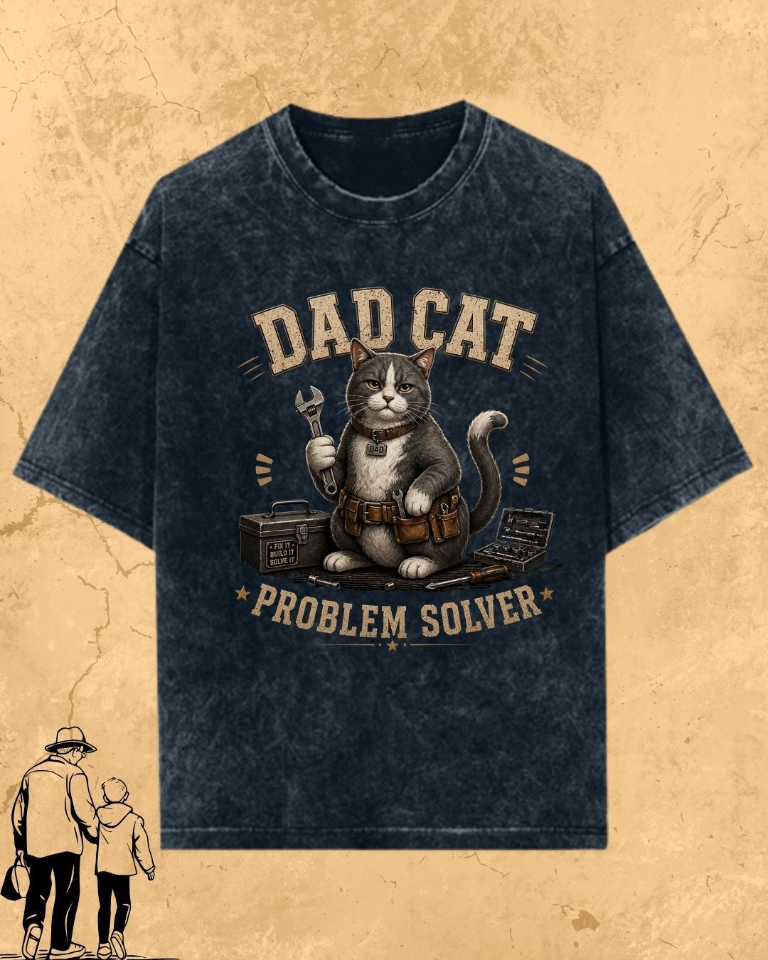 Purr Dad Cotton Tshirt