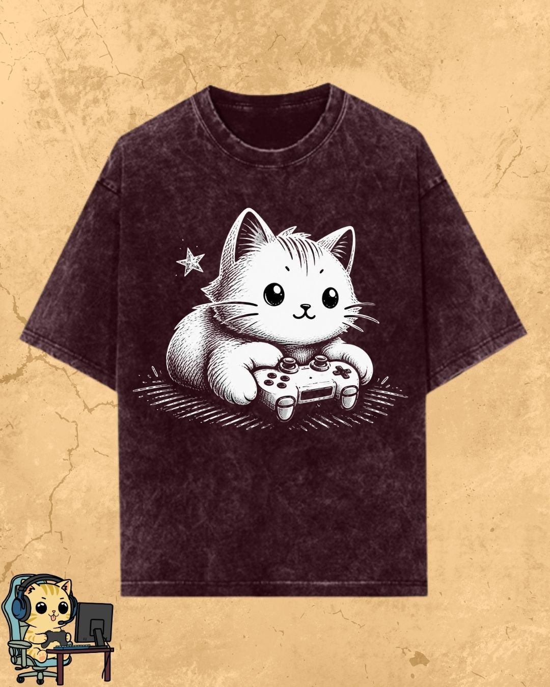 Purrfect Gamer Cotton Tshirt