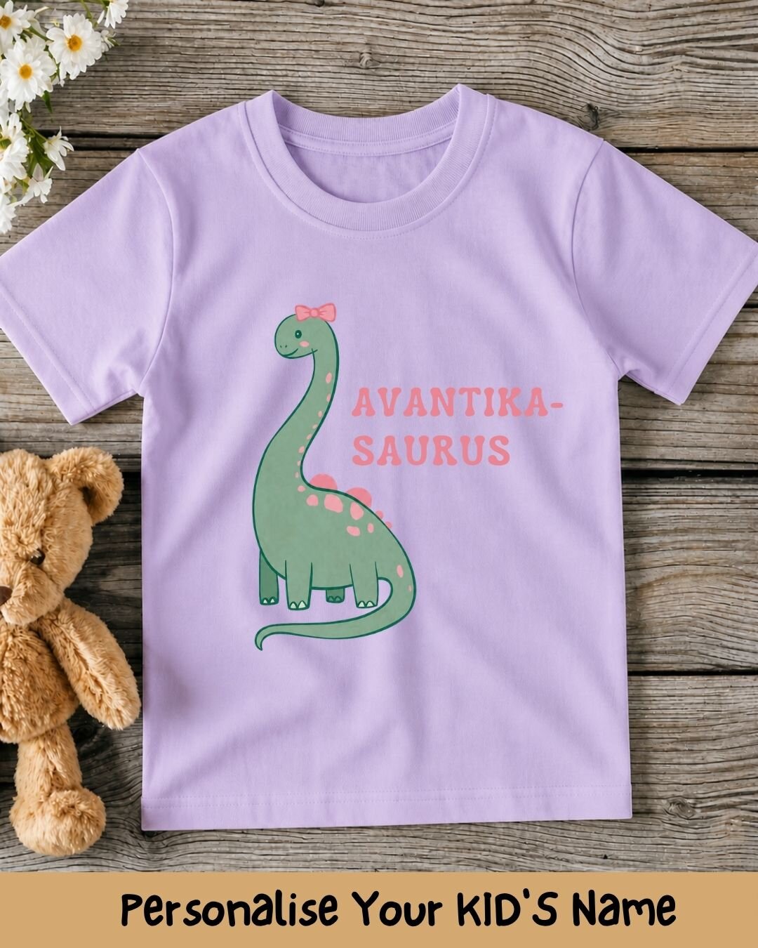 Dinosaur Custom Kid's Cotton Tee