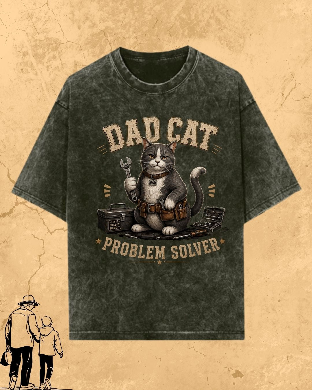 Purr Dad Cotton Tshirt