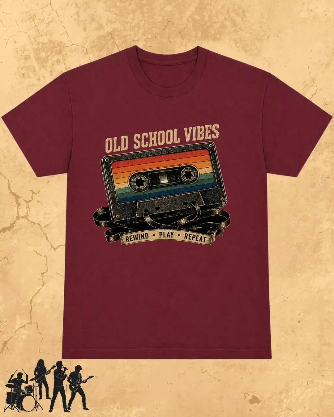 Retro Cassette Music Cotton Tshirt