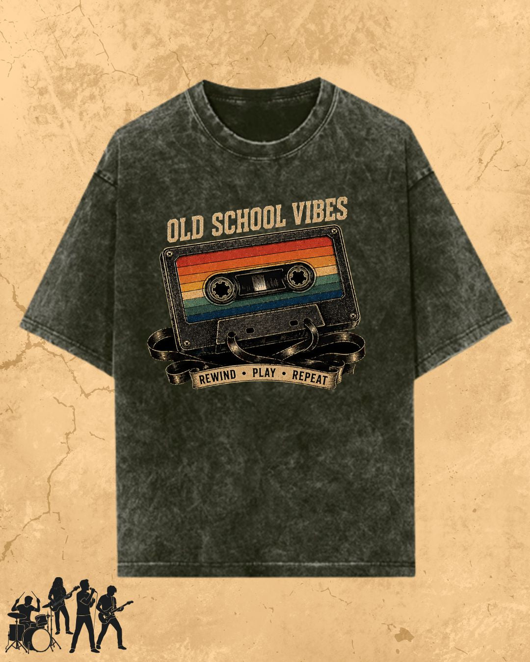 Retro Cassette Music Cotton Tshirt