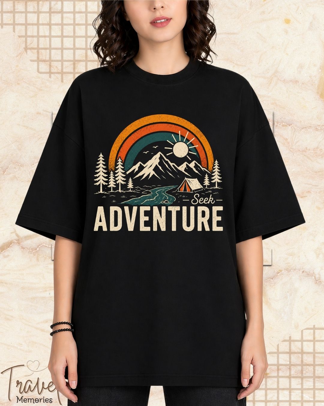 Scenic Route Vintage Adventure Cotton Tshirt