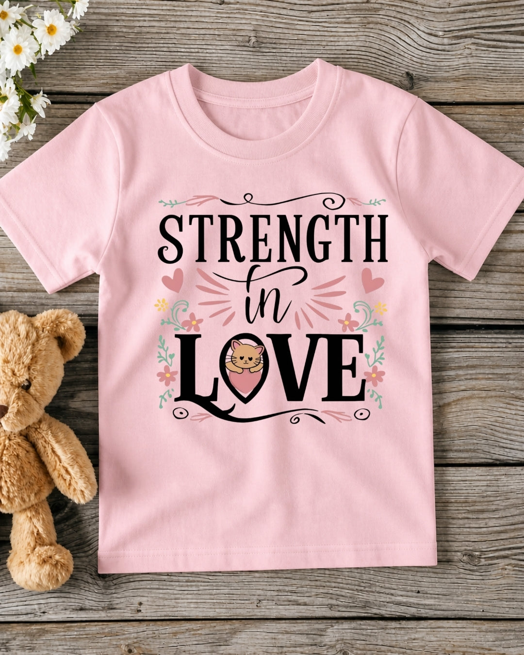 Strength In Love Kid Cotton Tee