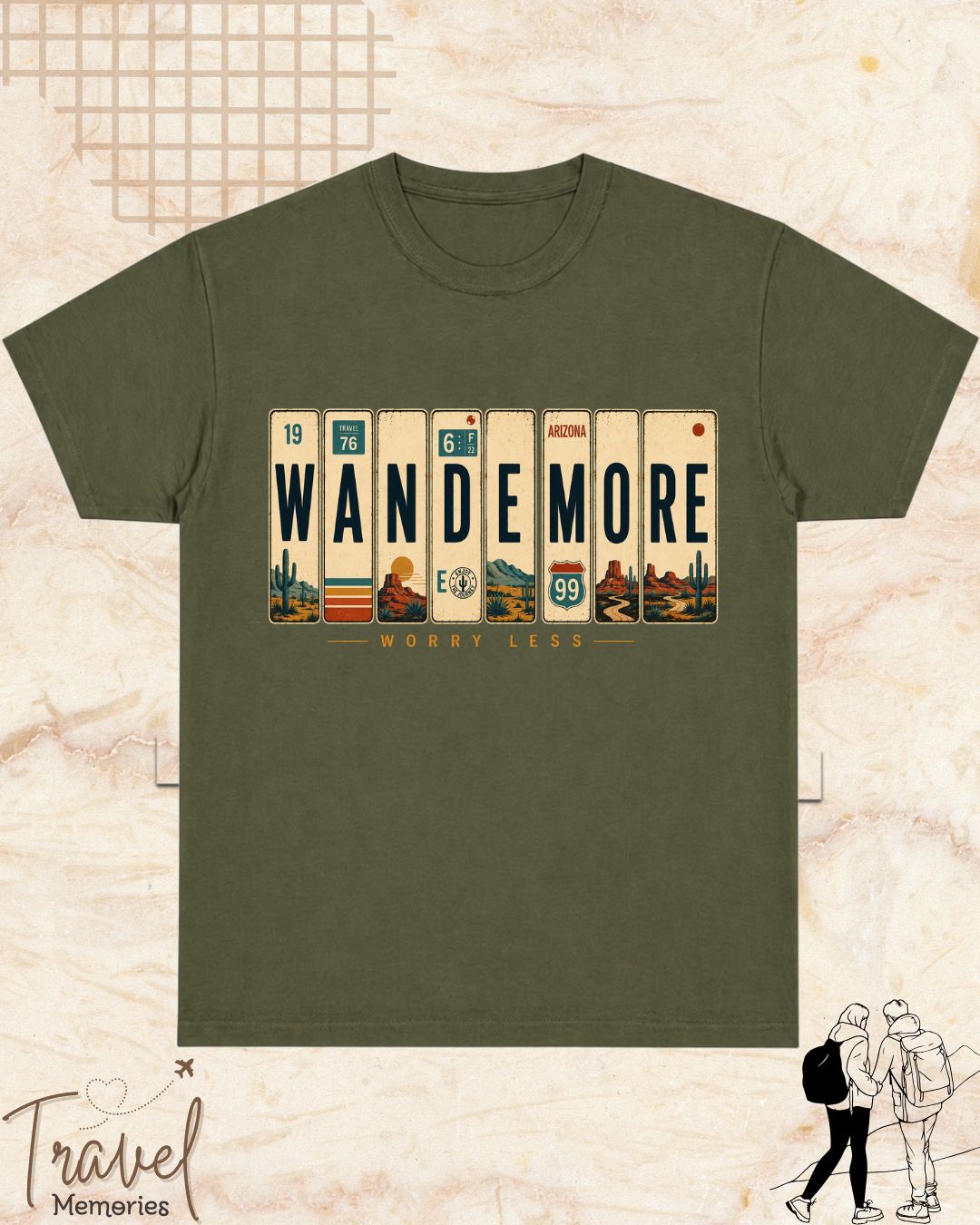 Roadtrip Travel Cotton Tshirt