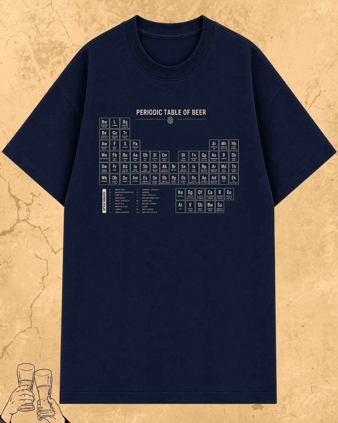 Beer Chemistry Pun Cotton Tshirt