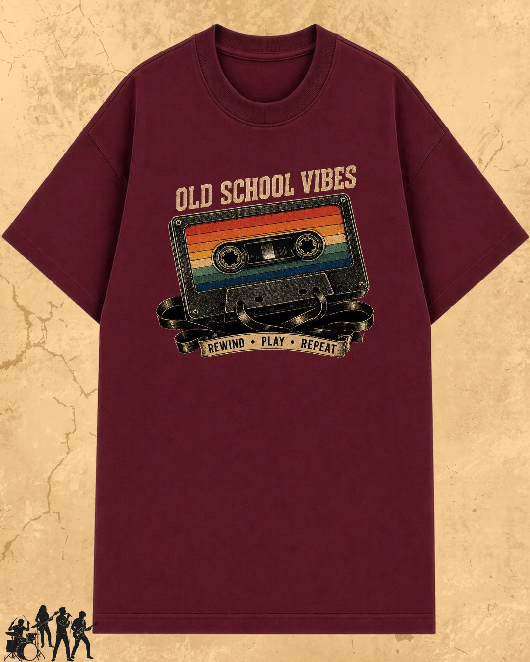 Retro Cassette Music Cotton Tshirt