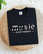 Music Is My Therapy Cotton Tshirt