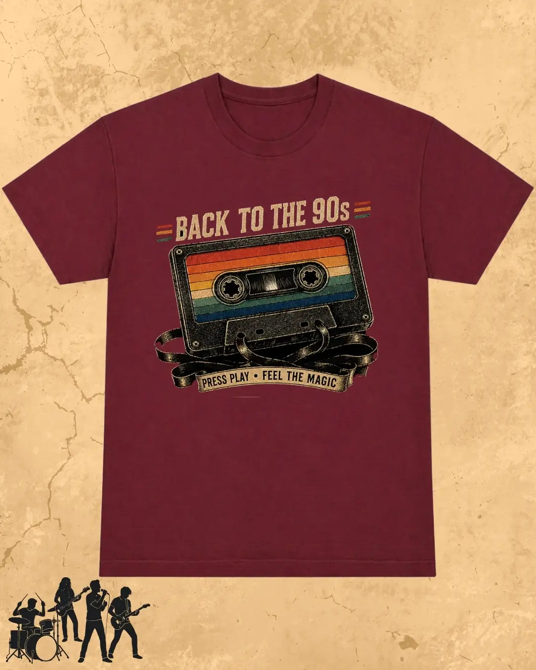 Retro Cassette Music Cotton Tshirt
